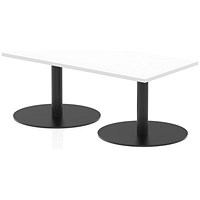 Italia Rectangular Coffee Table, 1200x600x475mm, White Italia Rectangular Coffee Table, 1200x600x475mm, White