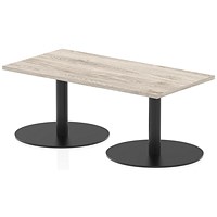 Italia Rectangular Coffee Table, 1200x600x475mm, Grey Oak Italia Rectangular Coffee Table, 1200x600x475mm, Grey Oak