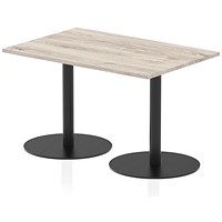 Italia Poseur Rectangular Table, 1200x800x720mm, Grey Oak Italia Poseur Rectangular Table, 1200x800x720mm, Grey Oak