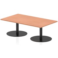 Italia Rectangular Coffee Table, 1400x800x475mm, Beech