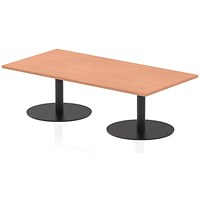 Italia Rectangular Coffee Table, 1600x800x475mm, Beech
