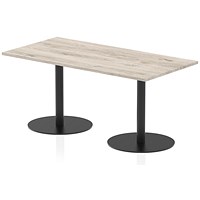 Italia Poseur Rectangular Table, 1600x800x720mm, Grey Oak Italia Poseur Rectangular Table, 1600x800x720mm, Grey Oak