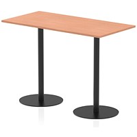Italia Poseur Rectangular Table, 1600x800x1145mm, Beech