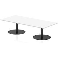 Italia Rectangular Coffee Table, 1800x800x475mm, White