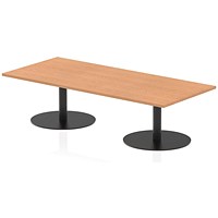 Italia Rectangular Coffee Table, 1800x800x475mm, Oak