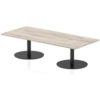 Italia Rectangular Coffee Table, 1800x800x475mm, Grey Oak Italia Rectangular Coffee Table, 1800x800x475mm, Grey Oak