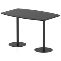 Italia Poseur High Gloss Table, 1800x1200x1145mm, Black