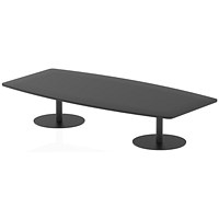Italia Poseur High Gloss Table, 2400x1000x475mm, Black Italia Poseur High Gloss Table, 2400x1000x475mm, Black