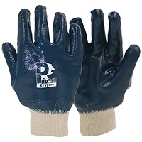 Pred Krypton Cut 1 Heavy Duty Nitrile Safety Gloves 1 Pair Blue 9