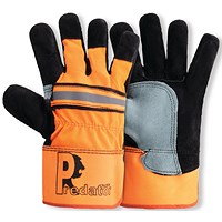 Predator Hi Vis Heavy Duty Rigger Gloves 1 Pair Orange 10 (Pack of 10)