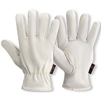 Supreme Hide Drivers Glove 1 Pair Ivory 10 (Pack of 10)
