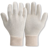 Pred Seamless Stockinette Gloves 1 Pair White Large (Pack of 10)
