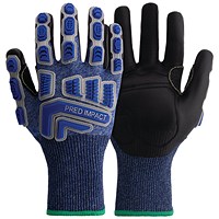 Pred Impact Cut F Safety Gloves 1 Pair Blue/Black 8