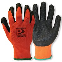 Pred Alaska Coloursafe Gloves 1 Pair Orange/Black 8 (Pack of 10)