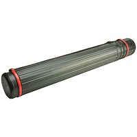Jakar Jumbo Extendable Telescopic Tube with Carry Strap, Black/Red