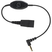 Jabra Quick Disconnect (QD) to 2.5mm Jack Cord with Answer/End Button 8800-00-55