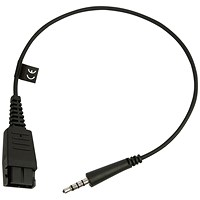 Jabra Quick Disconnect (QD) to Straight 3.5mm Jack Cord 8800-00-99