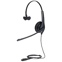 Jabra BIZ 1500 Mono QD Monaural Headset (Peakstop technology keeps sound levels safe) 1513-0154