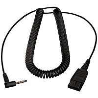 Jabra Quick Disconnect (QD) to 3.5mm Jack Coiled Cord for Apple MacBook Pro or Air 8800-01-102
