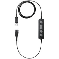 Jabra Link 260 USB Adapter for Corded Jabra Quick Disconnect Headsets 260-19