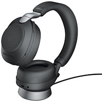 Jabra Evolve2 85 Headset with Charging Stand USB-A Unified Communication 28599-989-889 Jabra Evolve2 85 Headset with Charging Stand USB-A Unified Communication 28599-989-889