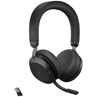 Jabra Evolve2 75 USB-C Headset Unified Communication Version Black 27599-989-899 Jabra Evolve2 75 USB-C Headset Unified Communication Version Black 27599-989-899