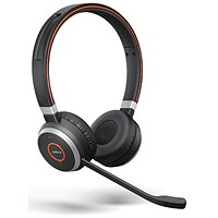 Jabra Evolve 65 SE MS Stereo Wireless Headset, Link 380, USB-A, Bluetooth Adapter and Charging Stand