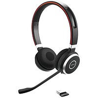 Jabra Evolve 65 SE MS Stereo Wireless Headset, Link 380, USB-A, Bluetooth Adapter