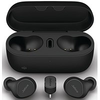 Jabra Evolve2 Wireless Bluetooth Ear Buds, USB-C, UC with Wireless Charging Pad Jabra Evolve2 Wireless Bluetooth Ear Buds, USB-C, UC with Wireless Charging Pad