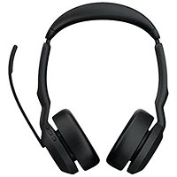 Jabra Evolve2 55 Stereo On-ear Headset USB-C with Charging Stand Bluetooth ANC MS 25599-999-889 Jabra Evolve2 55 Stereo On-ear Headset USB-C with Charging Stand Bluetooth ANC MS 25599-999-889