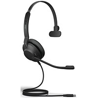 Jabra Evolve2 30 SE Monaural Wired Headset, USB-A, UC Version