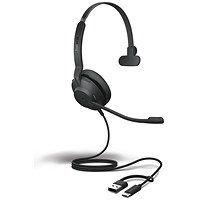 Jabra Evolve2 30SE USB C/A MS Mono Headset 23189-899-779 Jabra Evolve2 30SE USB C/A MS Mono Headset 23189-899-779