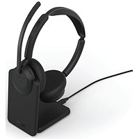 Jabra Evolve3 45 MS 390 Headset USB-C Stereo wth C/Stand 34599-999-889