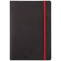 Black n' Red Soft Cover Business Journal, A5, Numbered Pages, 144 Pages