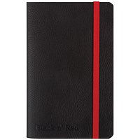 Black n' Red Soft Cover Business Journal, A6, Numbered Pages, 144 Pages