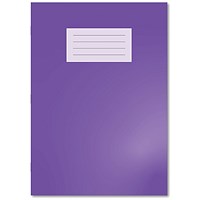 Hamelin Oxford Exercise Book 8mm Lined 64 Page A4 Purple (Pack of 50)