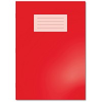 Hamelin Oxford Handwriting Book 4/16mm Lined 80 Page A4 Bright Red (Pack of 50)