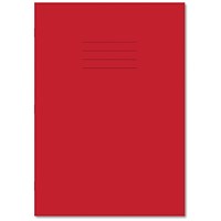Hamelin Handwriting Book 4/16mm Lined 80Pg A4 Red Pack of 50