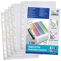 Oxford A5 Punched Pockets, Pack of 100