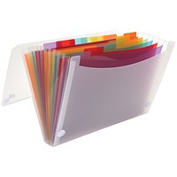 Oxford Expanding File, 13 Part, A4, Multicoloured