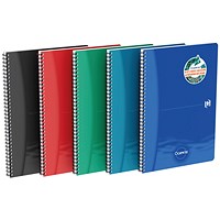 Oxford Oceanis Wirebound Notebook, A4, Ruled with Margin, 180 Pages, Assorted, Pack of 5