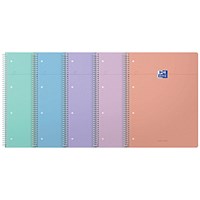 Oxford Smart Pastel Notebook, A4+, Ruled, 160 Pages, Assorted, Pack of 5 Oxford Smart Pastel Notebook, A4+, Ruled, 160 Pages, Assorted, Pack of 5