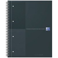 Oxford Hardback Twin Wire Notebook, A4+, Ruled, 160 Pages, Black Oxford Hardback Twin Wire Notebook, A4+, Ruled, 160 Pages, Black