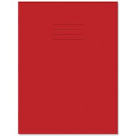 Hamelin Exercise Book 8mm Lined 80 Page A4+ Red (Pack of 50)
