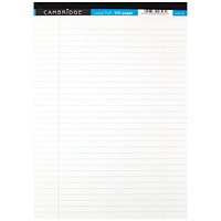 Cambridge Legal Pad, A4, Ruled with Margin, 100 Pages, White, Pack of 10