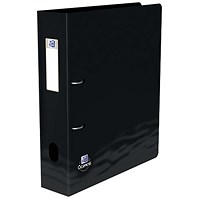 Oxford Oceanis A4 Lever Arch File, 70mm Spine, Plastic, Black