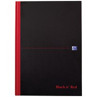 Black n' Red Casebound Notebook, A4, Smart Ruled, 90gsm, 96 Pages Black n' Red Casebound Notebook, A4, Smart Ruled, 90gsm, 96 Pages
