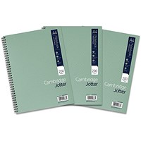 Cambridge Jotter Wirebound Notebook, A4, Ruled with Margin, 200 Pages, Pack of 3