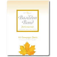 Basildon Bond Watermarked Pad, 178x137mm, Plain, 40 Sheets, Cream, Pack of 10