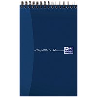 Oxford My Notes Wirebound Notebook, 200x125mm, Ruled, 160 Pages, Blue, Pack of 10